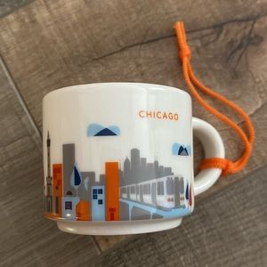 Starbucks Chicago 2 oz. Mini Mug You Are Here Collector Ornament
